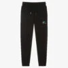 Guess Girls Black Metallic Logo Joggers