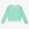 Guess Girls Green Cropped Sweatshirt
