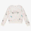 Guess Girls Ivory Cropped Sweatshirt