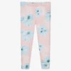 Guess Girls Pink Floral Leggings