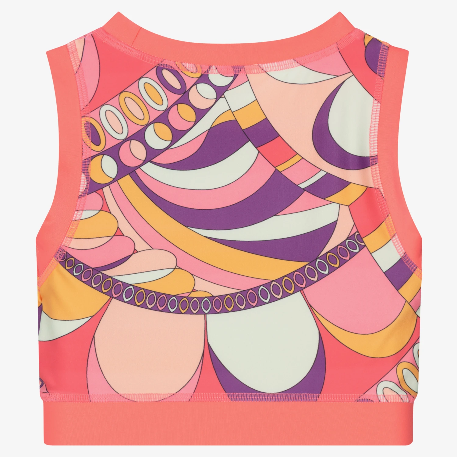 Guess Girls Pink Logo Crop Top 2 Guess Girls Pink Logo Crop Top - Image 2