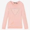 Guess Girls Pink Logo Sweater