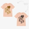 Guess Girls Pink Reversible Sequin Logo T-Shirt