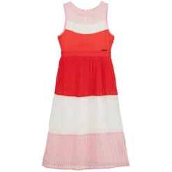 Guess Girls Pleated Chiffon Dress
