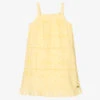 Guess Girls Yellow Broderie Anglaise Dress