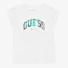 Guess Ivory Iridescent Logo T-Shirt