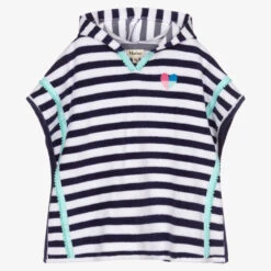 Hatley Blue Striped Hooded Towel