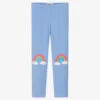 Hatley Girls Blue Rainbow Cotton Leggings