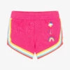 Hatley Girls Fuchsia Pink Cotton Shorts