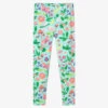 Hatley Girls Green Cotton Leggings