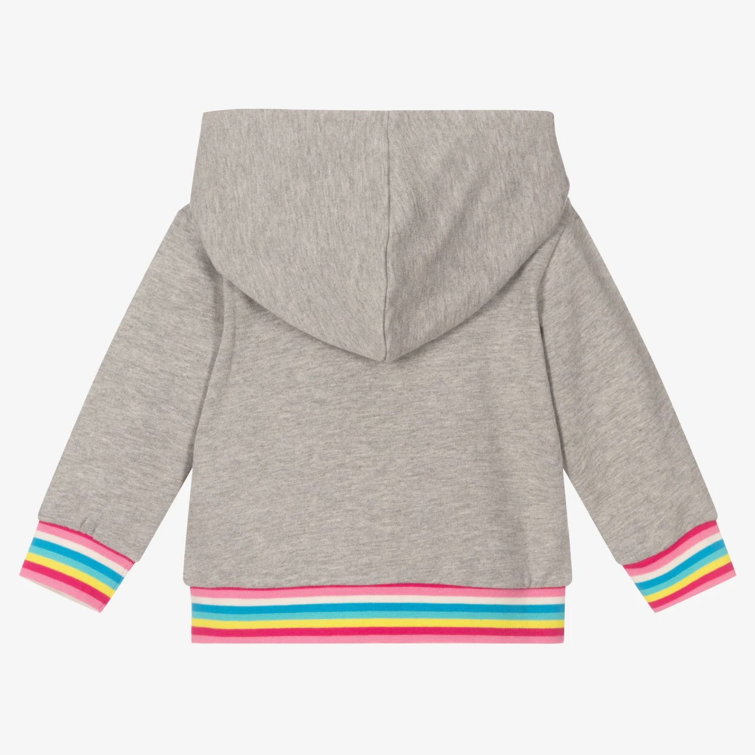 Hatley Girls Grey Cotton Zip-Up Top 3 Hatley Girls Grey Cotton Zip-Up Top - Image 3