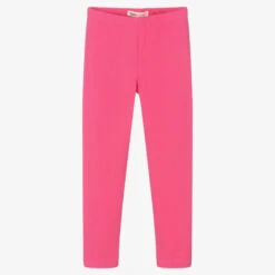 Hatley Girls Pink Cotton Leggings