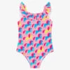 Hatley Girls Pink Unicorn Swimsuit (UPF50+)
