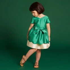 Hucklebones London Girls Green Satin Bow Dress -Deals Whimsy Collection Store hucklebones london girls green satin bow dress 434538 93ca07cdac24b3534cc4af47296b40257507ca1c outfit