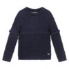 Hucklebones London Girls Navy Blue Wool Sweater