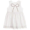 Hucklebones London Girls Pale Grey Chiffon Dress