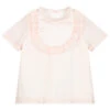 Hucklebones London Girls Pale Pink Chiffon Blouse