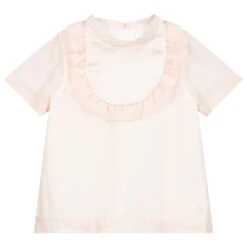 Hucklebones London Girls Pale Pink Chiffon Blouse