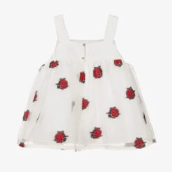 Hucklebones London Girls White Organza Ladybird Blouse 6 Hucklebones London Girls White Organza Ladybird Blouse -Deals Whimsy Collection Store hucklebones london girls white organza ladybird blouse 493923 888053ad37bc55bd60922471a3a332cbb3fbc511