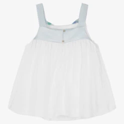 Hucklebones London Girls White Sleeveless Blouse -Deals Whimsy Collection Store hucklebones london girls white sleeveless blouse 493919 eb1e791076dcaaf4fdc7a82d4c3d527ed5957695