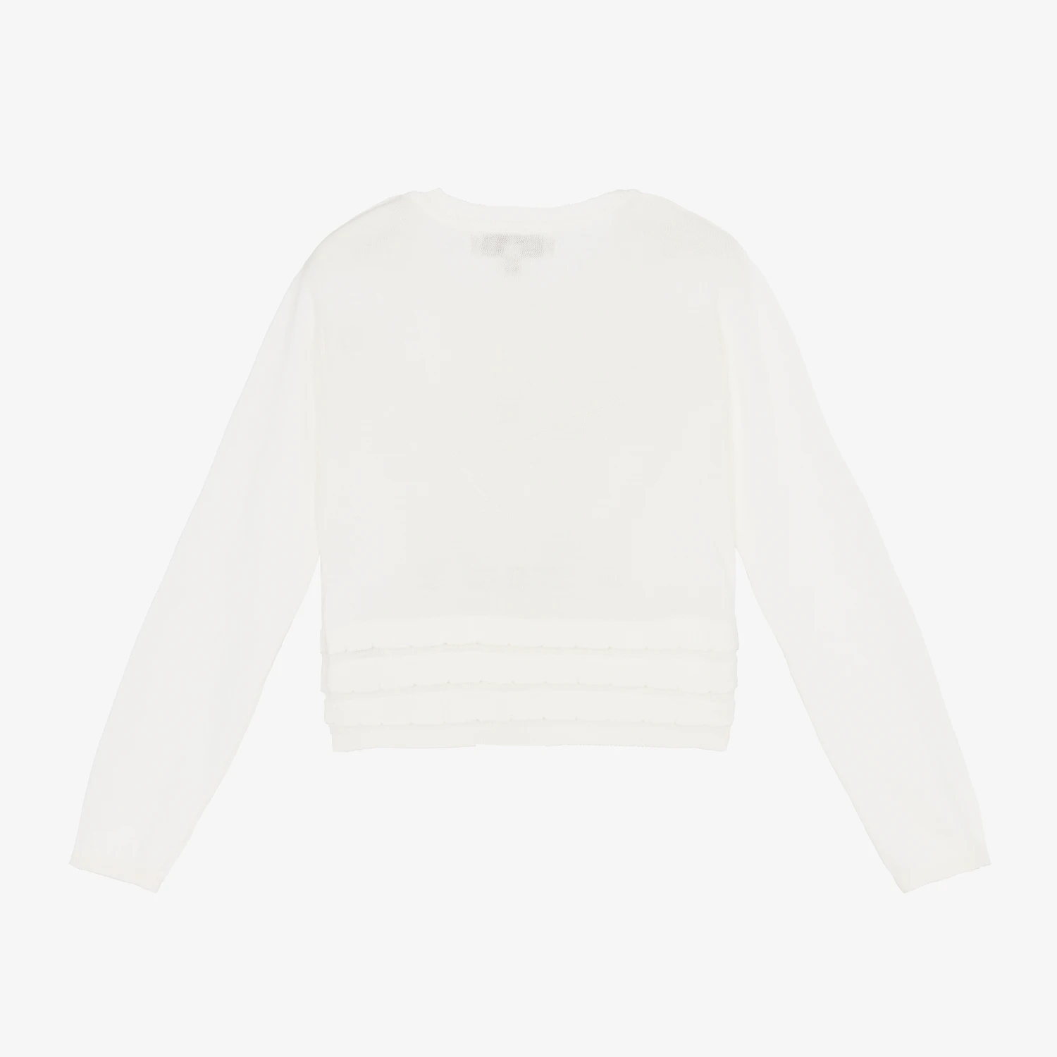 Hucklebones London Ivory Cotton Knitted Cardigan 2 Hucklebones London Ivory Cotton Knitted Cardigan - Image 2