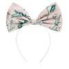 Hucklebones London Pink Satin Bow Hairband (18cm)
