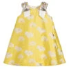 Hucklebones London Yellow Floral Brocade Dress