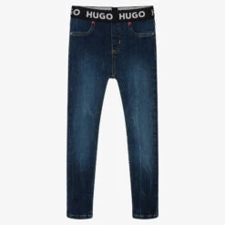 HUGO Girls Blue Relaxed Skinny 935 Jeggings