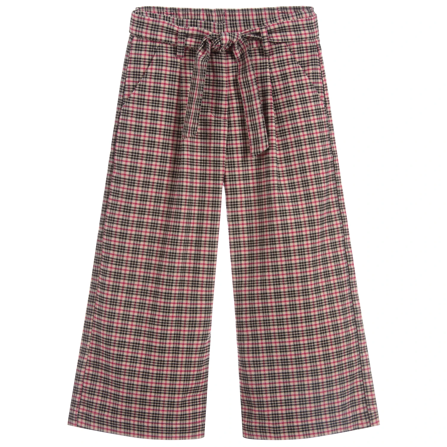 IDO Junior Beige & Pink Check Trousers 1 IDO Junior Beige & Pink Check Trousers