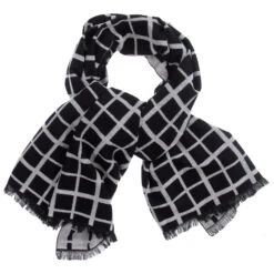 IDO Junior Black & Grey Scarf (184cm)