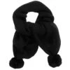 IDO Junior Black Wool Blend Scarf