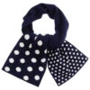 IDO Baby Blue & White Viscose Scarf