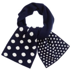 IDO Baby Blue & White Viscose Scarf