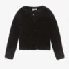 IDO Baby Girls Black Fluffy Cardigan