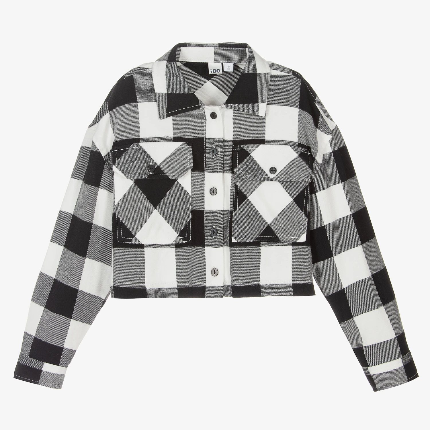 IDO Junior Girls Black & White Shirt 1 IDO Junior Girls Black & White Shirt