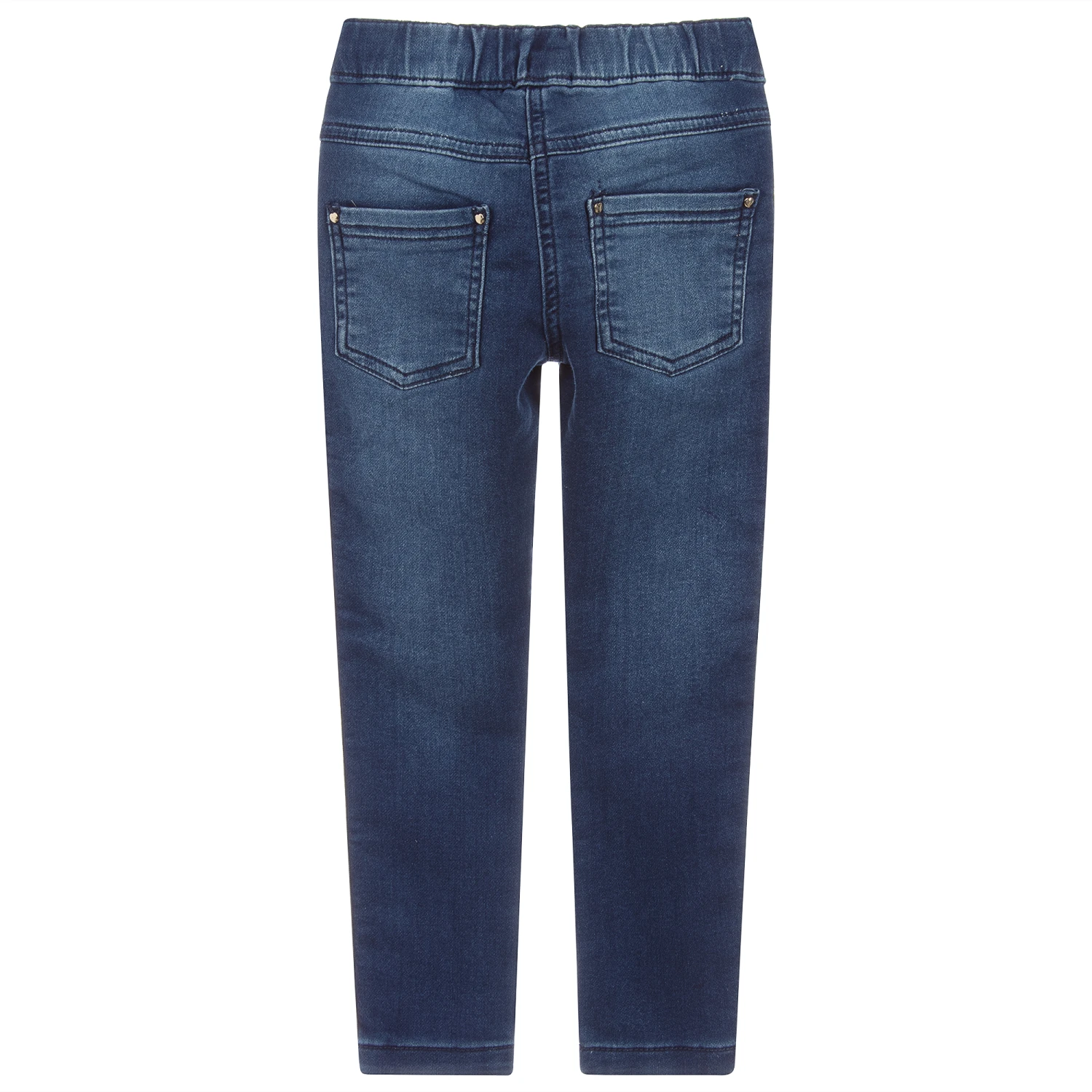 IDO Baby Girls Blue Cotton Jeggings 3 IDO Baby Girls Blue Cotton Jeggings - Image 3