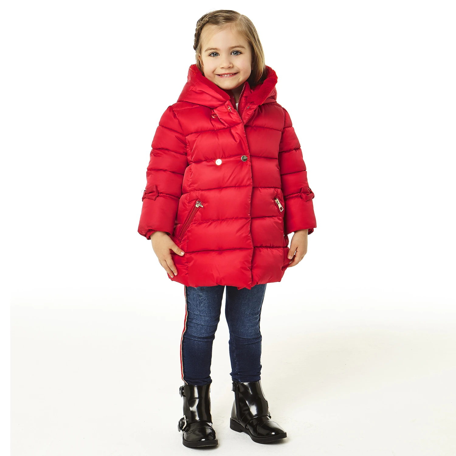 IDO Baby Girls Blue Cotton Jeggings 2 IDO Baby Girls Blue Cotton Jeggings - Image 2