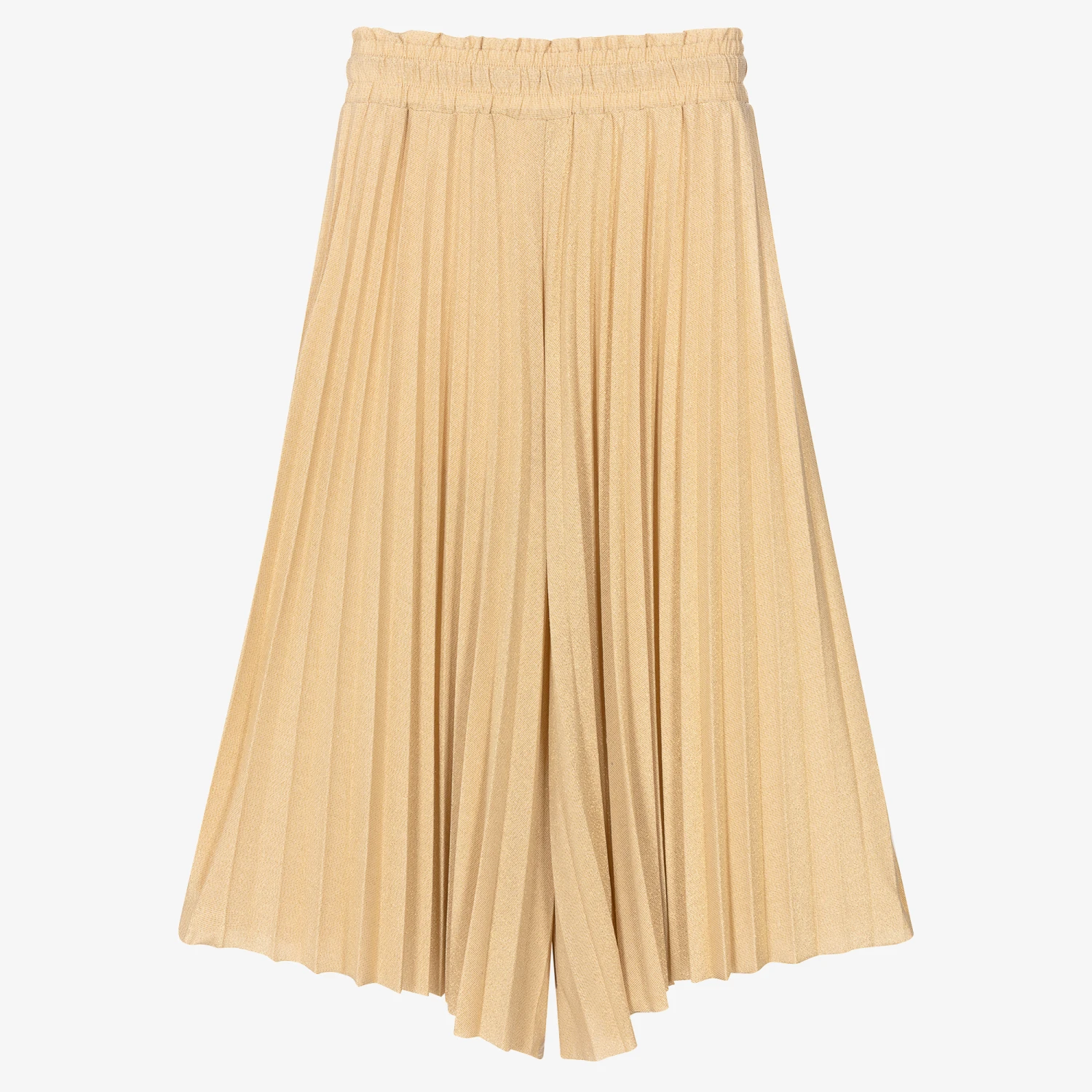 IDO Junior Girls Gold Pleated Jersey Trousers 2 IDO Junior Girls Gold Pleated Jersey Trousers - Image 2