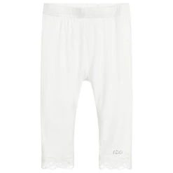 IDO Baby Girls Ivory Viscose Leggings