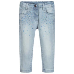 IDO Baby Girls Light Blue Denim Jeans
