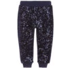 IDO Baby Girls Navy Blue Sequin Joggers