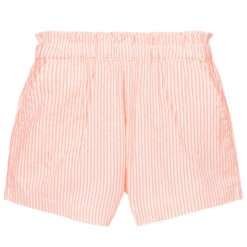 IDO Baby Girls Orange Striped Shorts