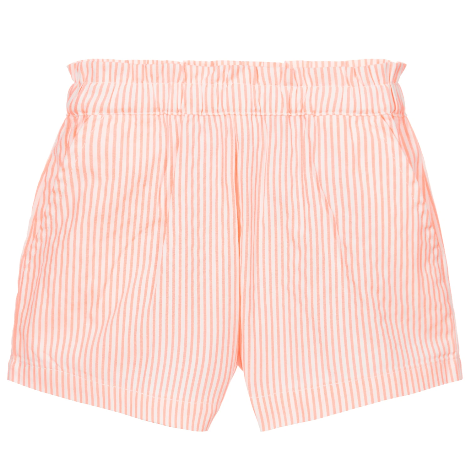 IDO Baby Girls Orange Striped Shorts 1 IDO Baby Girls Orange Striped Shorts