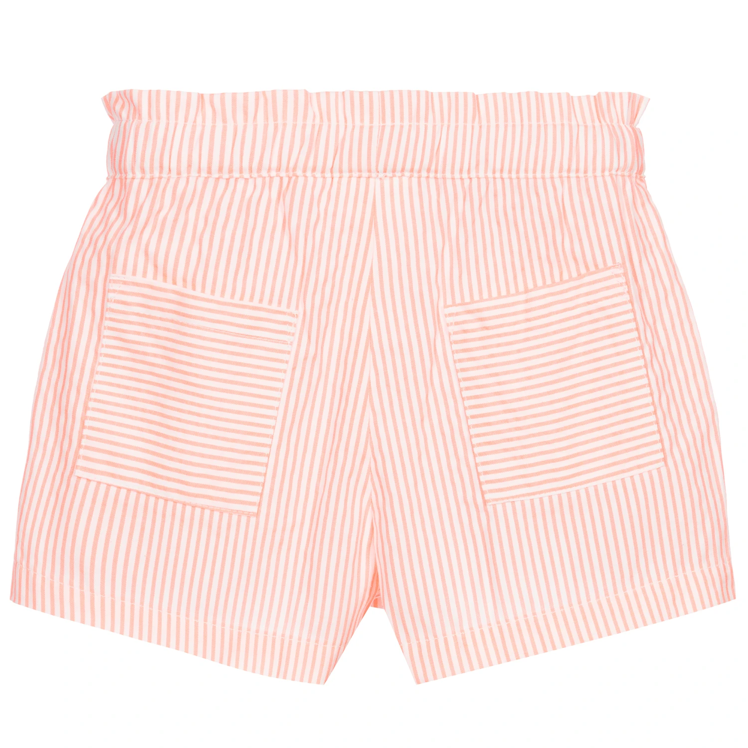 IDO Baby Girls Orange Striped Shorts 3 IDO Baby Girls Orange Striped Shorts - Image 3