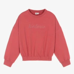 IDO Junior Girls Pink Cotton Sweatshirt