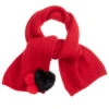 IDO Baby Girls Red Knitted Scarf