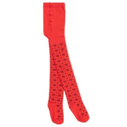 IDO Baby Red & Blue Cotton Bow Tights