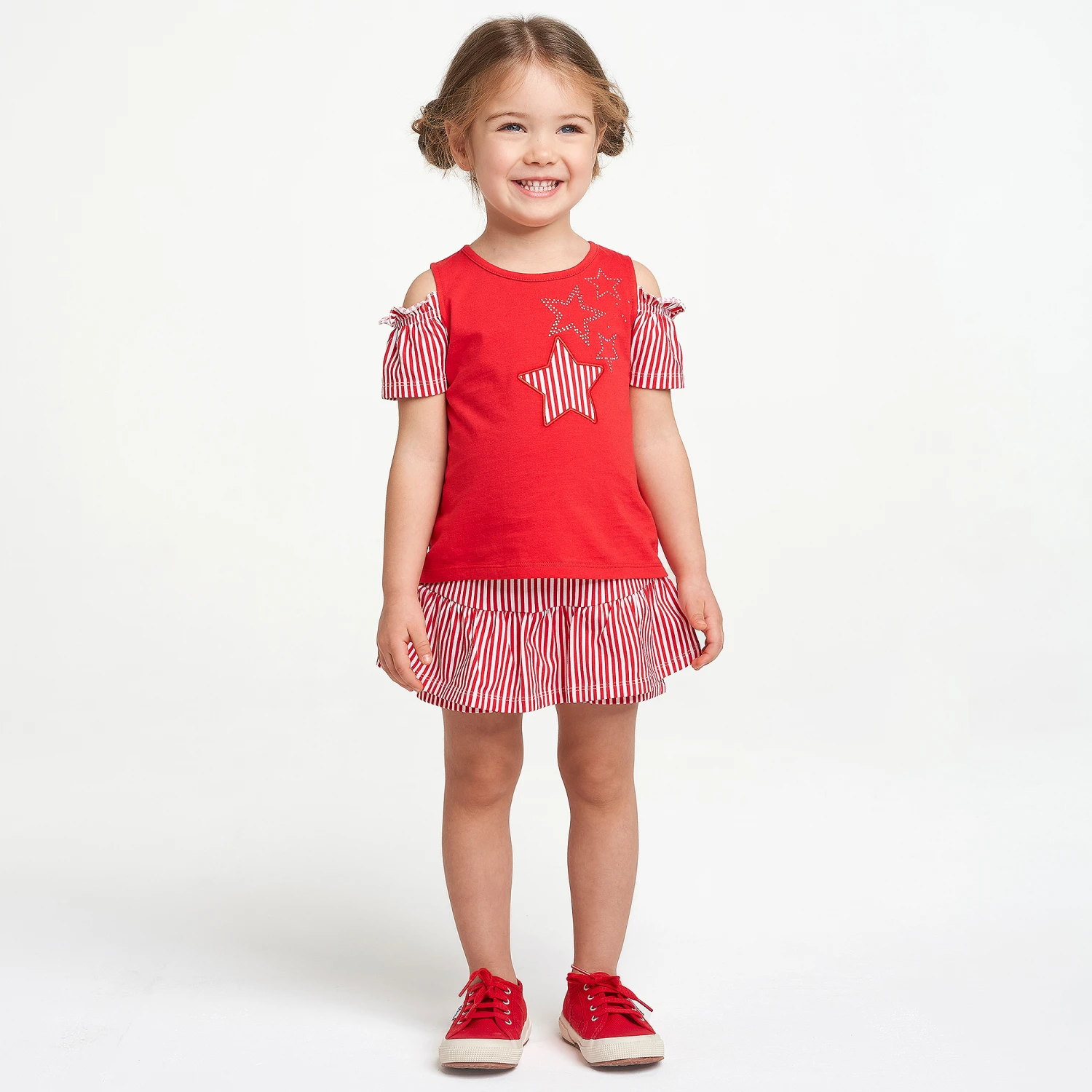 IDO Baby Red Jersey Shorts Set 2 IDO Baby Red Jersey Shorts Set - Image 2