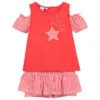 IDO Baby Red Jersey Shorts Set