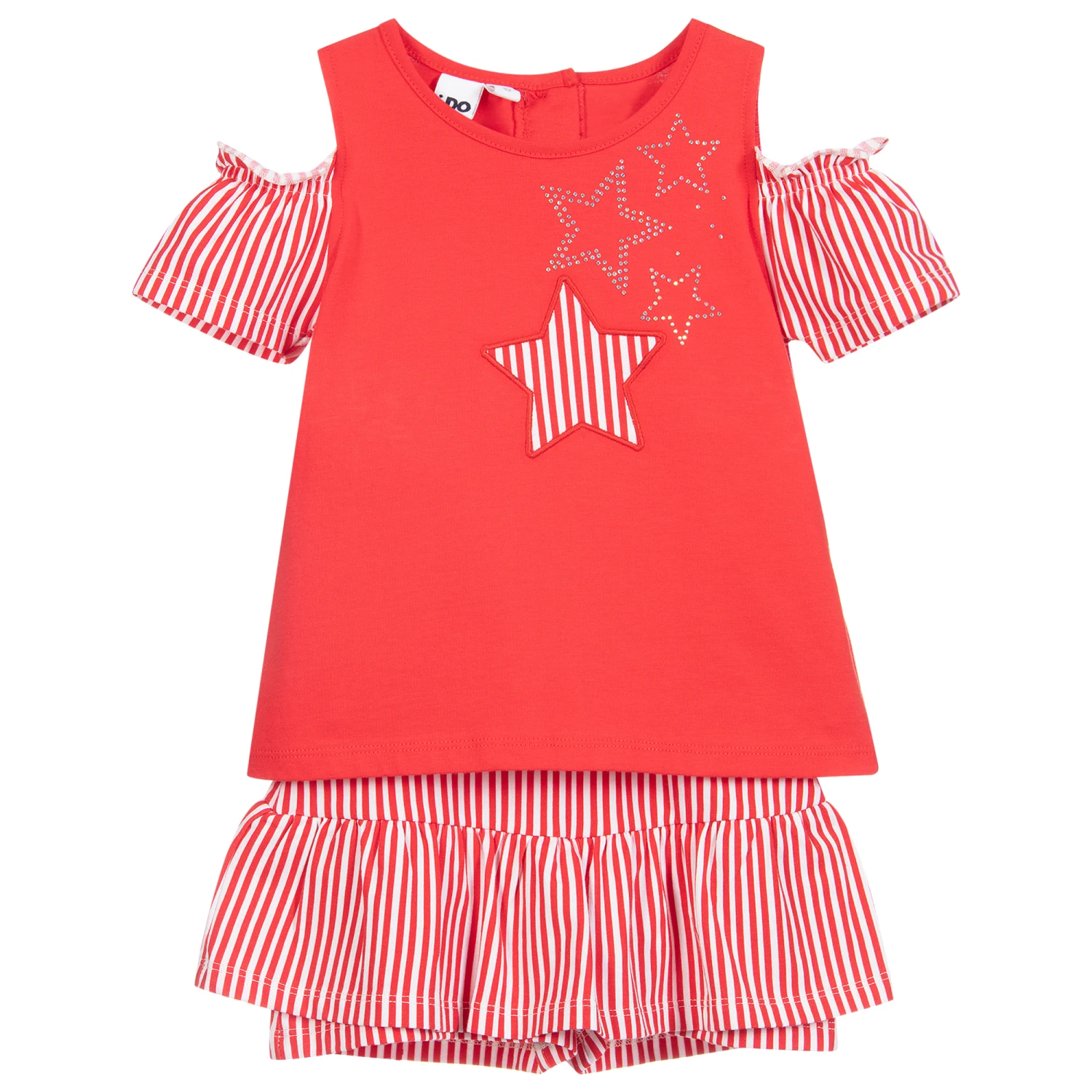 IDO Baby Red Jersey Shorts Set 1 IDO Baby Red Jersey Shorts Set